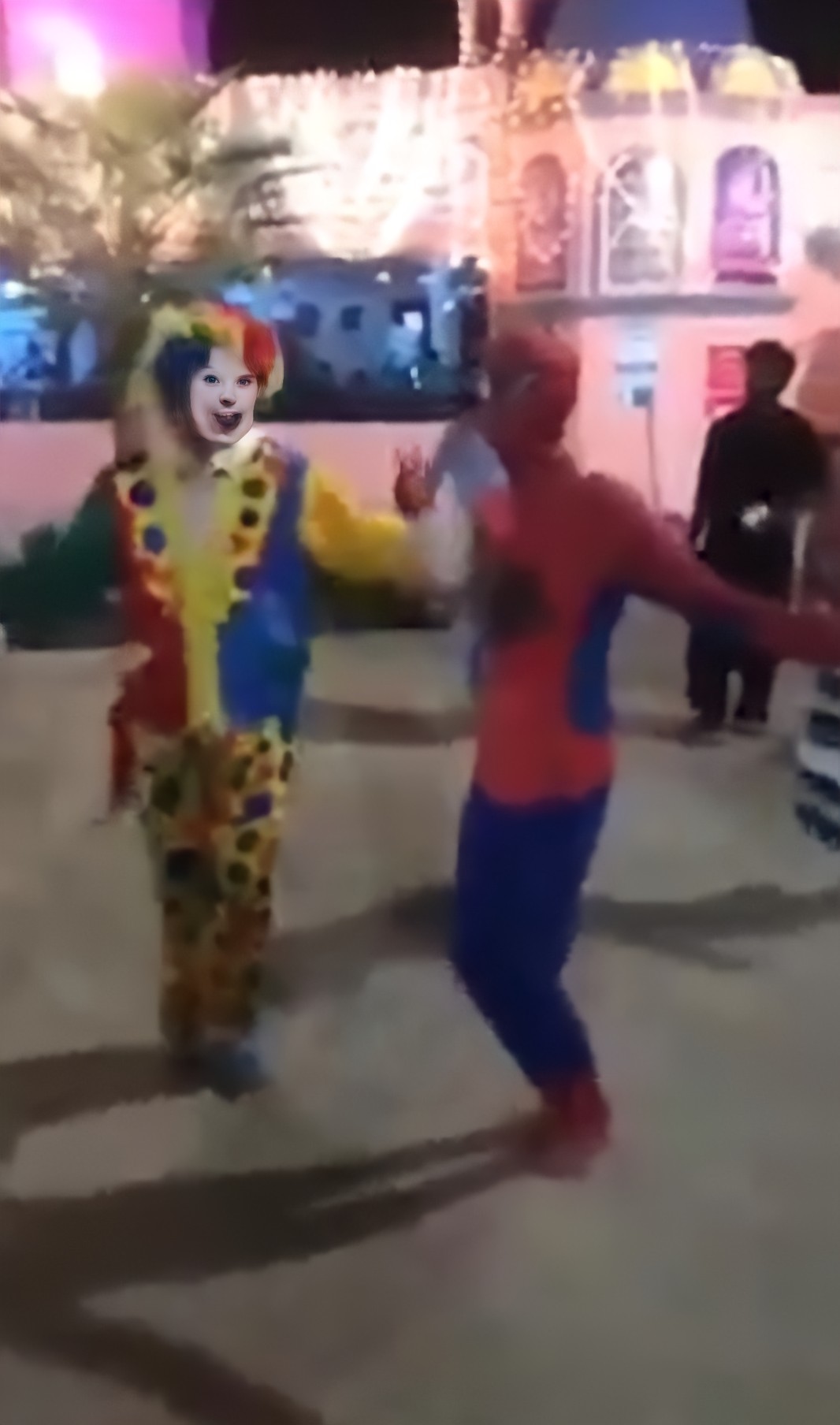 Spiderman Dancing With Clown Template - Video Meme